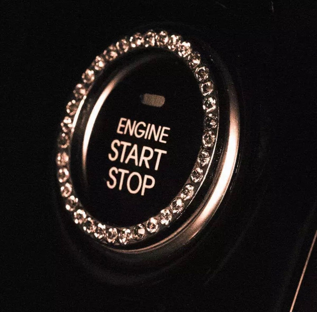 Rhinestone Engine Start Button Cover