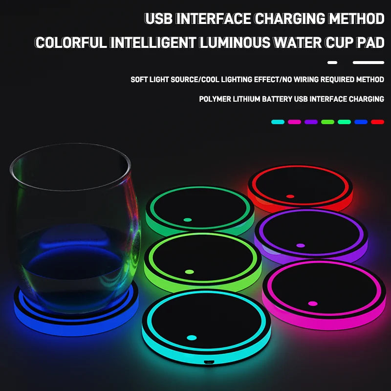LED Cup Holder Light  (2pcs)